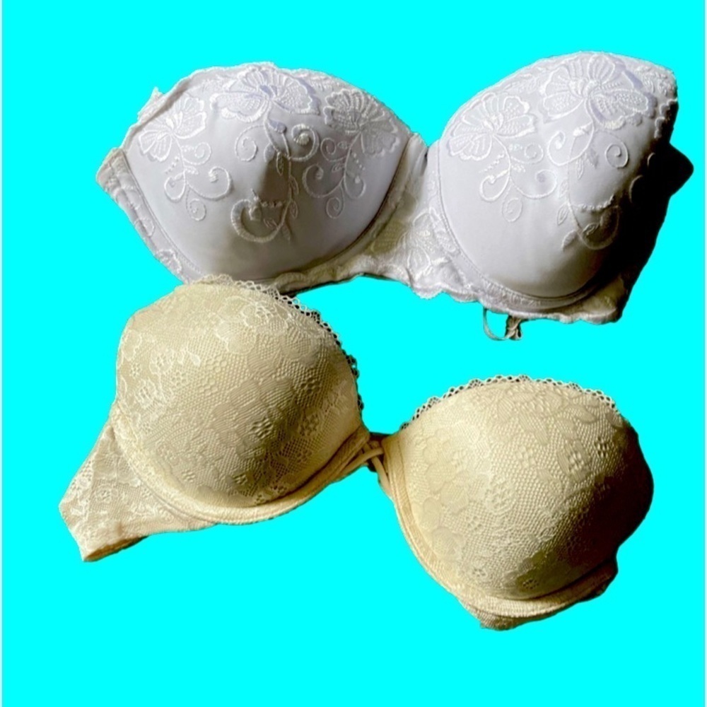 Removable straps set of 2pc bra size 34B
